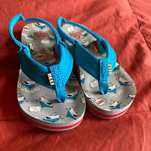 NWT Reef “Little Ahi” toddler flip-flops - US size 7/8 (little kids) - Picture 2 of 9